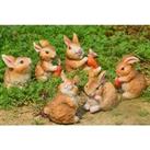 Mini Rabbit Garden Statues - Set & Design Options!