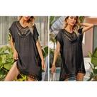 Crochet Bikini Cover Up Dress - 6 Colours! - Black