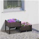 Outsunny 2Pc Raised Garden Bed