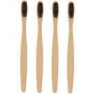 4 Eco Friendly Bamboo Toothbrushes