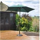 2.4M Green Wind Up Parasol Pulley System