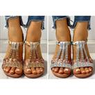 Bohemian Platform Sandals - 5 Sizes & 2 Colours! - Silver