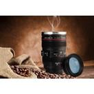 Novelty Camera Lens Travel Coffee Mug - 2 Colours! - White