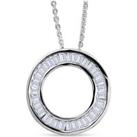 Natural Diamond Circle Of Life Pendant Necklace In White Gold