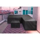Black Garden Furniture Cover - Perfect For Corner Sofa'S!
