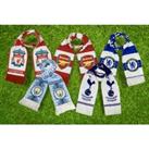 Football Fan Club Scarf - Arsenal, Liverpool, Chelsea And More! - Black