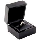 Wooden Ring Box (Jewellery Not Included) - Silver