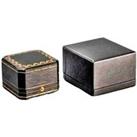 Luxury Black Ring Box Vintage Designer