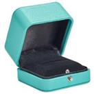 Luxury Vintage Turquoise Ring Box - Silver