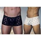 Men'S Lace Boxer Shorts - 5 Sizes & Colours!