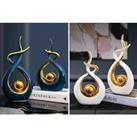 Modern Abstract Art Statue - 2 Sizes & 2 Colours - White
