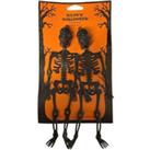 Halloween Hanging Skeletons -2 Or 6 - Black
