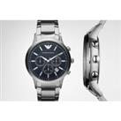 Emporio Armani Ar2448 Men'S Chronograph Watch - Silver