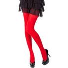 Elastic Red Colour Tights S/M