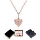 Necklace Rose Gold Crystals-Xmas Box