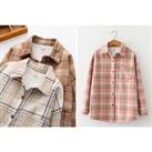 Women'S Thick Plaid Jacket Shacket- 8 Colours Available - Pink