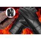 Men'S Leather Winter Touch Screen Gloves - Black, Brown Or Red!