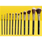 12P Professional Ib Makeup Brush Sets - Black