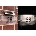 Rectangle Frosted Solar Light Up House Sign - 4 Styles!