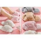 Indoor Plush Slippers - Choice Of 4 Colours! - White