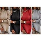 Women'S Casual One-Size Knitted Jumper- In 6 Colours! - Red