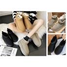 Ugg Inspired Mini Fleece Lined Suede Ankle Boots - 3 Colours & 4 Sizes! - Black