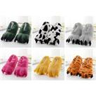 Cartoon Animal Paw Plush Slippers - 9 Styles, Multiple Sizes - Black