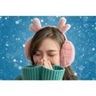 Cozy Christmas Reindeer Ear Muffs - 5 Colour Options - White