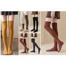 Women'S Winter Thigh High Socks - 5 Colours - Yellow