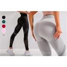 Women'S High Waisted Seamless Gym Leggings - 5 Colours! - Pink