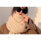 Unisex Thick Knitted Scarf - In 7 Colours - Black