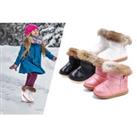 Kids' Winter Snow Boots - 8 Sizes, 3 Colours - Black