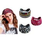 Bohemian Yoga Headbands - 3 Pack! - Black