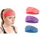 Wide Sweat-Absorbing Sports Headbands - 4 Colours! - Black