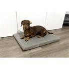 Luxury Grey Memory Foam Orthopaedic Dog Bed - 4 Sizes