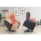 Heated Jumbo Recliner Massage Chair - Brown Or Grey!