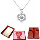 Two Loves In One Necklace+Valentine Box - Silver