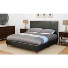 Faux Leather Prado Bed - Brown