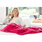 Luxury Heated Blanket - 8 Colours! - Fuschia