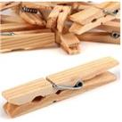 36 Strong Wooden Clothes Pegs