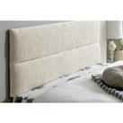 Luxurious Elton Chenille 20In Headboard - 12 Colours & 5 Sizes - Red