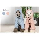 Stylish Dog Raincoat - Pink, Blue, 5 Sizes