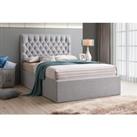 4Ft 6 Double Fabric Ottoman Bed - Grey!