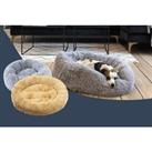 Super Soft Plush Pet Bed - 2 Sizes, 2 Colours