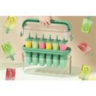 6 Reusable Ice Lolly Moulds - Mint Or Cream