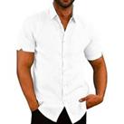 Men'S Short Sleeve Shirt - 7 Size & 5 Colour Options - Blue