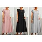 Women'S Linen Maxi Dress - 5 Colours