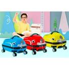 Kid'S Ride On Suitcase - Blue, Yellow Or Red