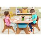 Kids 3Pc Activity Table Set With Storage Trays