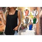 Women'S Square Neck Tank Top - 6 Colours Available